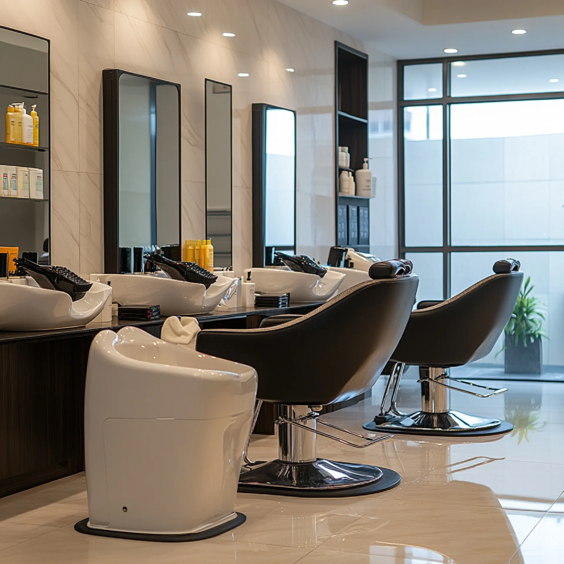 Modern salon interior
